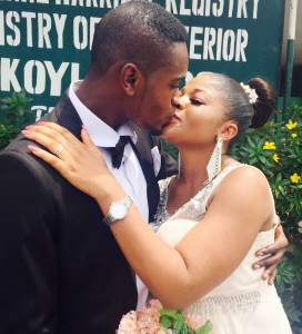 Yewande weds Gbolahan today 26th February 2015 at the Registry. A very Big congrats to them. More pics from the wedding...