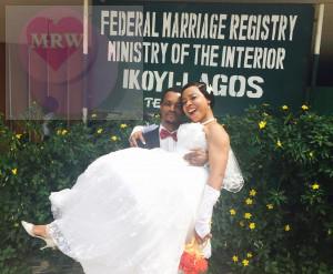 Samuel okon tied the knot with his beautiful wife today Friday February 6th at the Ikoyi Registry.Big congrats to them! See more pics from the wedding after the cut...