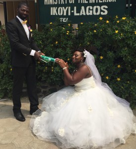 Samuel Osadolor tied the knot with Iyobor today 12th February 2015. Happy married life to the couple.
