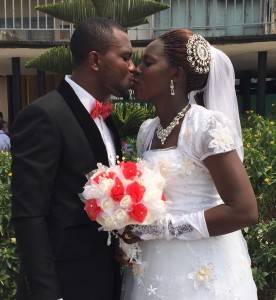 Theresa weds Godwin usman today 13th February 2015. Happy married life to the couple. More pics after the cut...