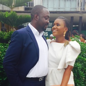Pretty Teju Weds Olukolade on the 27th  of February 2015. We wish them Hsppy Narried Life. See more pics from the wedding....