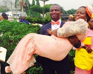 Oluwatoyin marries her heartthrob Oluwafemi today 18th March 2015. Congrats to the coupke.