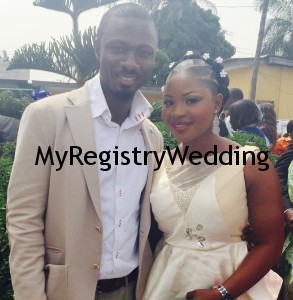 Omowunmi weds dare today 19th March 2015 at the Ikoyi Registry.