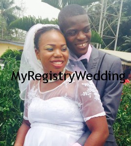 Moyosore weds Solomon today 20th March 2015. May God bless your Union .