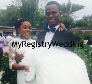 Elizabeth and Ayodele take their Marriage Vows today 26th March 2015 at Ikoyi Registry.