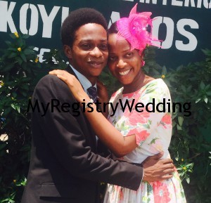 Regina weds Marvis today 26th March 2015.wishing you lots of joy and happiness.