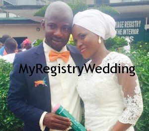 Fatimah get married to Isa today 26th March 2015 at the Ikoyi Registry. See more pics from the wedding....