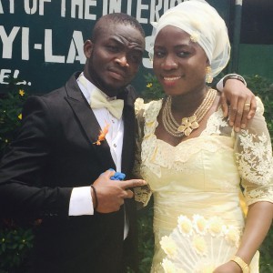 Nimota weds Abdullahi Today 4th March 2015. Happy Married life to them.