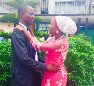 Rukayat weds Azeez on the 27th of February 2015 at the Ikoyi Registry. Happy married life to them. See more pics fTom the wedding