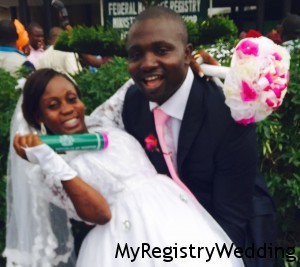 Bidemi weds Olatunji Olalekan Today 5th March 2015 at the Ikoyi Registry. Wishing you love and happiness as the unending circle of your wedding ring. See more pics from the wedding...
