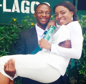 Emmanuella and ovuomaye Okeoghene tie their wedding Knit today 11th March 2015 at the Ikoyi Registry. Wishing them love and happiness like the unending circle of their wedding ring.more pics from the wedding...
