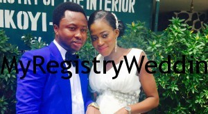 Abiola tie the knot with Olufisayo falade on the 23rd of April 2015. 