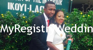 Funmi and Femi get joined as husband and wife on the 23rd of April 2015. May God bless their union