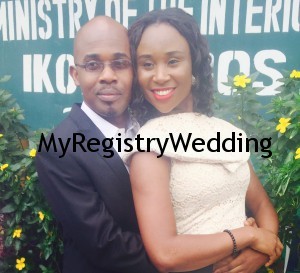 Adefunke get married to Adeola on the 2nd of April 2015. May the precious treasure you found in each other remain forever.