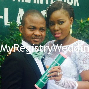 The couple legalize their union on the 24th of April 2015