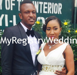 Damilola say I do to Jason on the 30th of April 2015 at Ikoyi Registry 