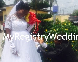 Samson made Gloria his legal wife  on the 19th of June 2015.May their flames of passion never go off.