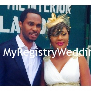 Pretty Bolaji and Handsome Bukola gets married today 24th Hube 2015 at Ikoyi Registry. May the love and passion that unite you both today remain forever. See more pics after the cut...