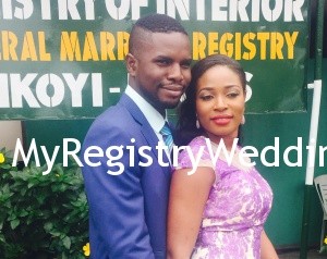 Toyin and Adebayo legalize their union on the 18th of September 2015. Wishing you blissful years ahead.