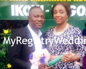 Elizabeth say I do to Opeyemi on the 18th of September 2015 at Ikoyi Registry. See more pics after the cut...