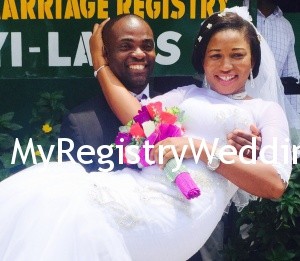Juliet and Victalis get joined as Husband and Wife at the Marriage Registry. See more pics after the cut...