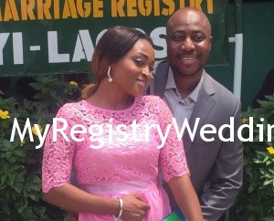Aghata and Olashubomi get legally joined at Ikoyi Registry on the 16th of October 2015. See more pics after the cut...