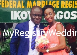 Tinuola and Babatunde Ogundele legalize their union on the 30th of September 2015.