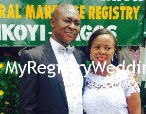 Toyin weds her sweetheart Femi on the 2nd of October 2015. Wishing them happy married life .