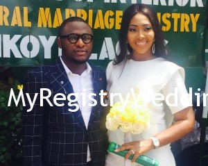 Beautiful Lilian and Franklin Legalise their union today 15th of October 2015. Wishing them unending joy and happiness in their union.