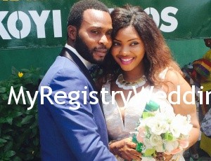 Faith weds Gabriel at the Ikoyi Registry today 15th of October 2015. A very Big Congrats to the Couple