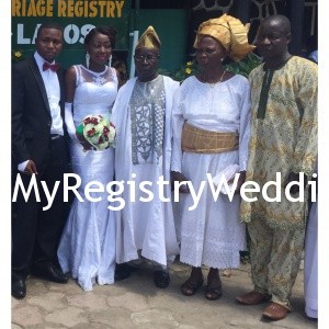 Couple with Bride's Relatives