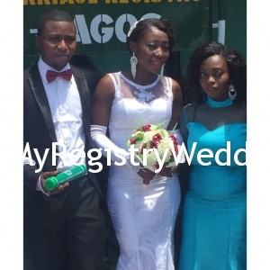 Couple with Bride's sister