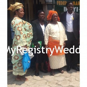 Groom and his family members