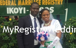 Abiodun walks down the aisle with Segun on the 29th of October 2015. Wishing them lots of love and happiness in their union. See more pics after the cut...