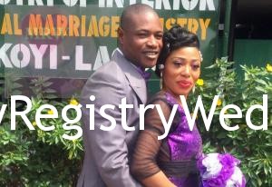 Fatimo and Olusegun promise to love each other forever on the 10th of December 2015 at the Marriage Registry. May their union be filled with lots of love , joy and happiness