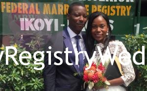 Temilade marries her sweetheart Akinon the 10th of December 2015 at the Marriage Registry. Wishing them lots of love and happiness in their union. See more pics after the cut...