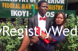 Rebecca and John seal their relationship on the 10th of December 2015 at the Marriage Registry. Wishing you a blissful union. See more pics after the cut...