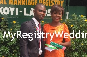 Joy say I do to Daniel on the 4th of December 2015. A very Big congrats to them.