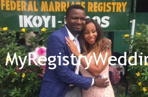 Blessing and James legalize their union on the 20th of November 2015. Wishing them a blissful union