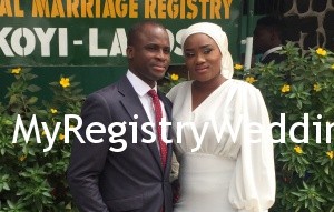 Aminat married the love of her life Abiodun on the 4th of December 2015. May God bless their union. See more pics after the cut...