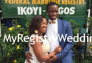 Beautiful Anuoluwapo walk down the Aisle with Oluwatobiloba on 3rd of December 2015 at Ikoyi Registry. Wishing them a blissful union. See more pics after the cut...