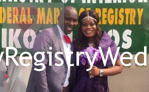 Happiness in the air as couple legally seal their relationship 