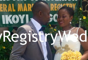 Aisha and Kazeem had their Registry wedding on the 11th of March 2016. May God bless their union