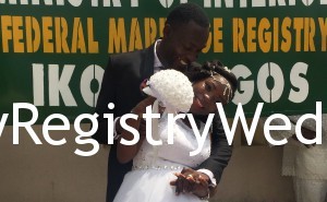 Oluwatosin looks gorgeous as she takes her marriage vows with Demola today 3rd March 2016.