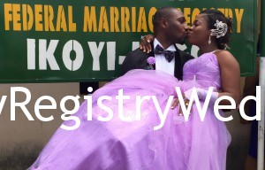 Omotayo and Adedayo Ogungbare seal their love at Ikoyi Registry on the 3rd of March 2016.