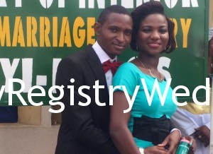 Ifeoluwa and Oluwatosin legalize their union at the Registry today 3rd March 2016. 