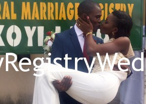 Atinuke and Ifedayo get married at the registry today 3rd March 2026. Happy married life