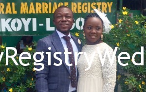 Funmi weds her best friend Tokunbo on the 4th of March 2016 at Ikoyi Registry. A very Big congrats to the couple.