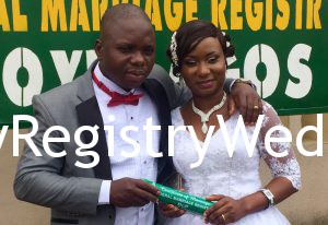 Adelola walk down the aisle with Abiodun on the 28th of April 2016. Wishing the couple many blissful years ahead.