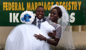 Oluwafunmilayo vowed to love Micheal Adedeji forever on the 14th of July 2016. Wishing them a successful married life.